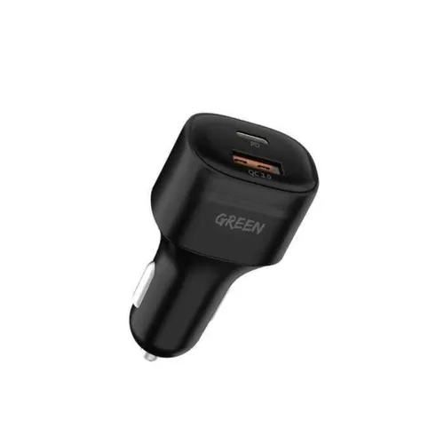 Green Lion Compact Dual Port USB Car Charger 20W