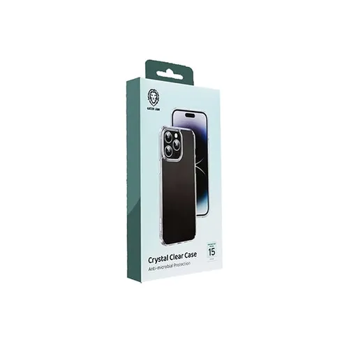 Green Lion Crystal Clear Anti-Microbial Protection Case for iPhone 15 Pro