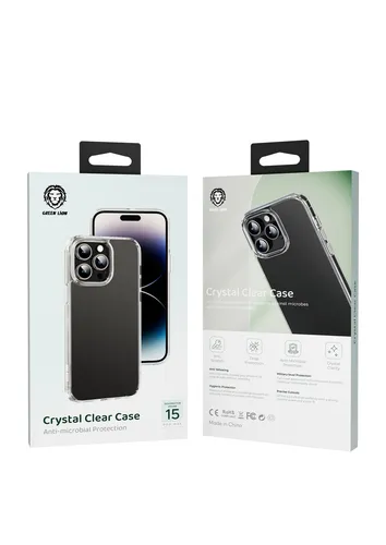 Green Lion Crystal Clear Case for iPhone 15 Pro / Pro Max - Clear