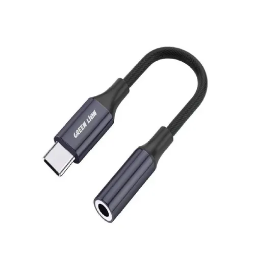 Green Lion Earphone Adapter Type-C to 3.5mm Audio Cable (12cm) GNEATC35MM