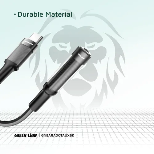 Green Lion Earphone Adapter USB-C to 3.5 Aux 12CM Cable