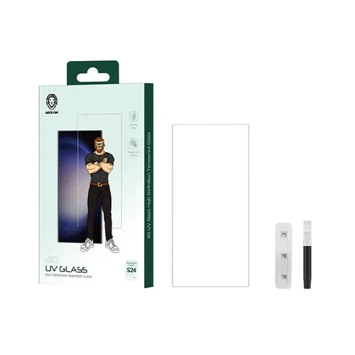 Green lion Full Glue 3D UV High-Definition Tempered Glass for Galaxy S24