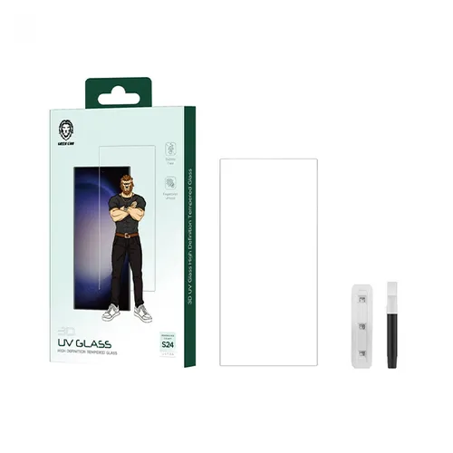 Green lion Full Glue 3D UV High-Definition Tempered Glass for Galaxy S24 Plus