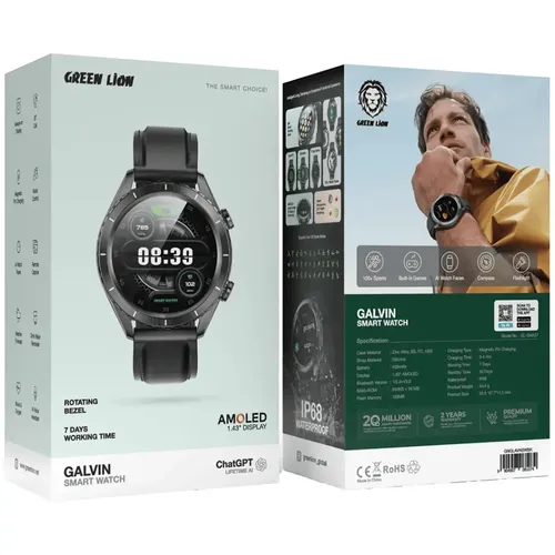 Green Lion Galvin Smart Watch with 1.43" AMOLED Display