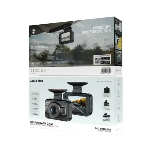 Green Lion GC-700 Dash Cam with Super Night Vision & GPS Function