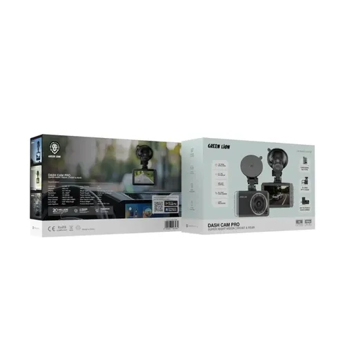 Green Lion GCAM-14 Dash Cam Pro 4K Front 1080P Rear Camera