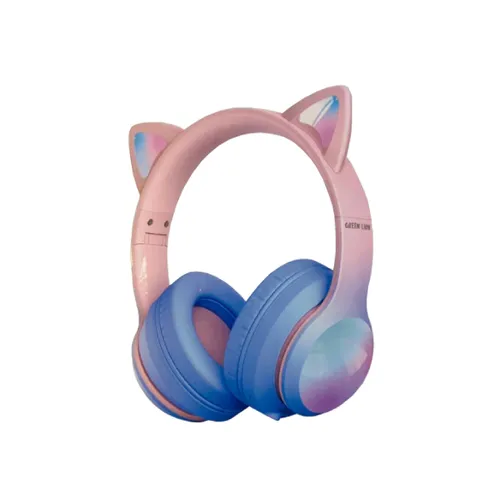 Green Lion GK-200 Kids Wireless Headphones - Pink
