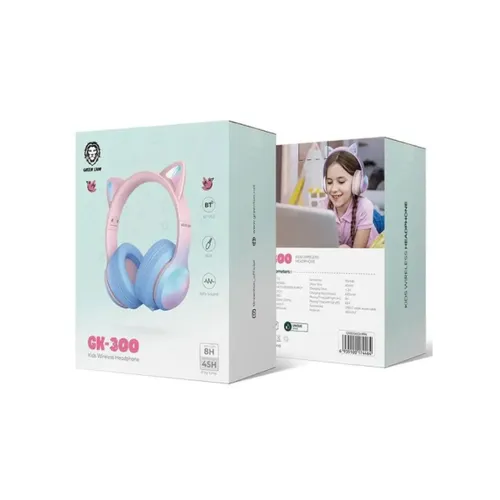 Green Lion GK-200 Kids Wireless Headphones - Pink