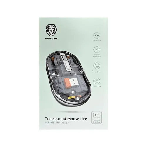 Green Lion GL-RM6 Transparent Mouse Lite