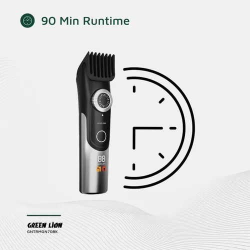 Green Lion GL-TM41 Trim Gen”70 Body Hair Trimmer with 3 Speed Levels, LED Status Indicator, Corded &amp; Cordless Use, Charging Base, 1.5 Hours Working Time, 6000RPM Motor