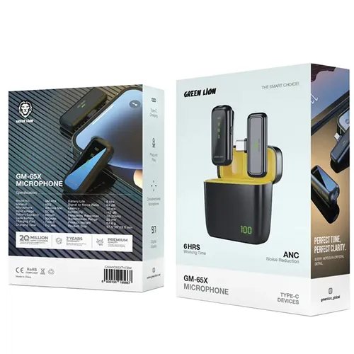 Green Lion GM-65X Type-C ANC Wireless Microphone