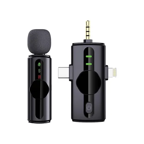 Green Lion GM-79X Noise Cancellation Microphone Type-C AUX and Lightning