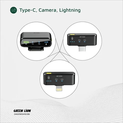 Green Lion GM-85X 3 In 1 Wireless Microphone