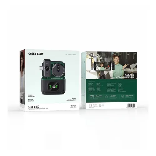 Green Lion GM-88X Noise Cancellation Wireless Microphone