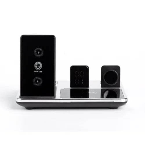 Green Lion GN4IN1WCSBK 4 In 1 Wireless Charging Station