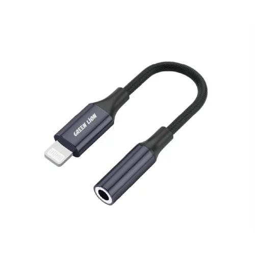 Green Lion Lightning to 3.5mm Audio Cable – Gray GNEALTG35MM