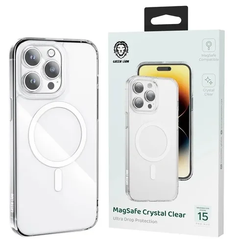 Green Lion Magsafe Crystal Clear Case for iPhone 15 Pro
