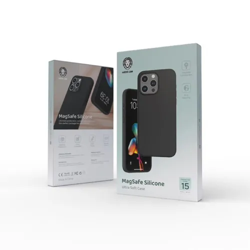 Green Lion MagSafe Silicone Ultra Soft Case for iPhone 15 Pro Max