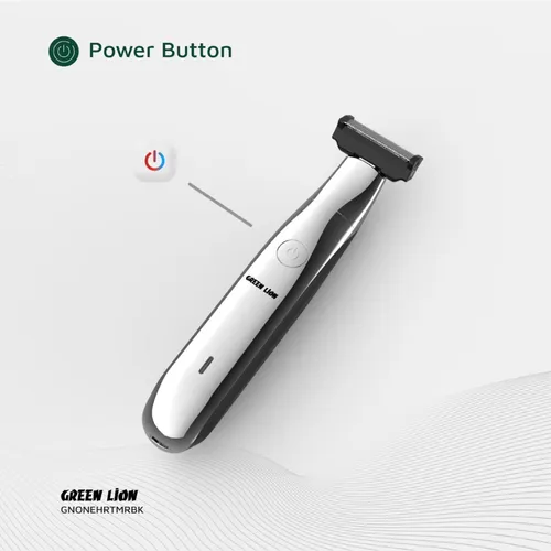 Green Lion One Blade Pro Hair Trimmer with 4 Interchangeable Combs, Up to 60 Minutes Working Time, 6500RPM Motor Speed, LED Indicator, Stainless Steel Blade