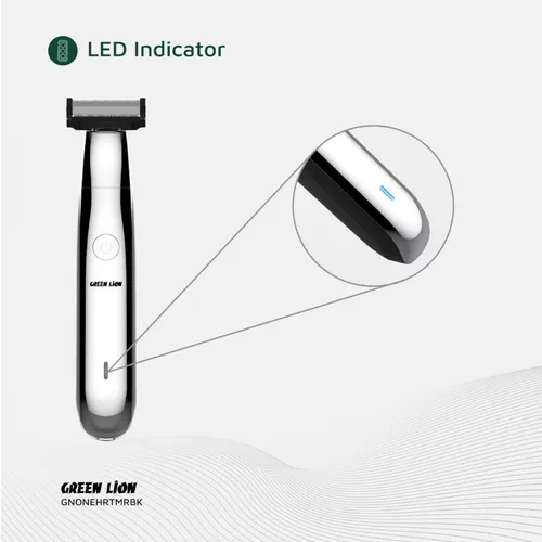 Green Lion One Blade Pro Hair Trimmer with 4 Interchangeable Combs, Up to 60 Minutes Working Time, 6500RPM Motor Speed, LED Indicator, Stainless Steel Blade