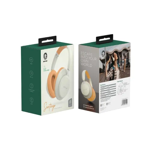 Green Lion Santiago ANC Wireless Headphone - Biege