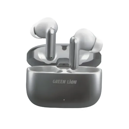 Green Lion Santorini Stereo Earbuds - Silver