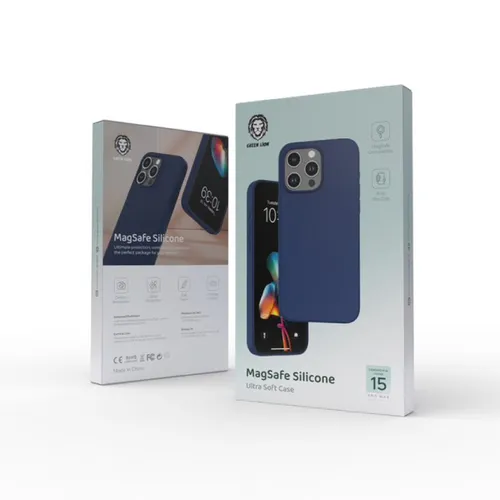 Green Lion Silicone Case with Magsafe For iPhone 15 Pro / 15 Pro Max