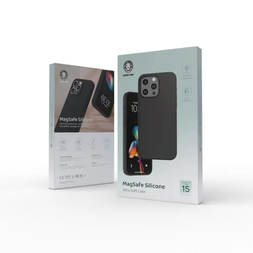 Green Lion Silicone Case with Magsafe For iPhone 15 Pro / 15 Pro Max