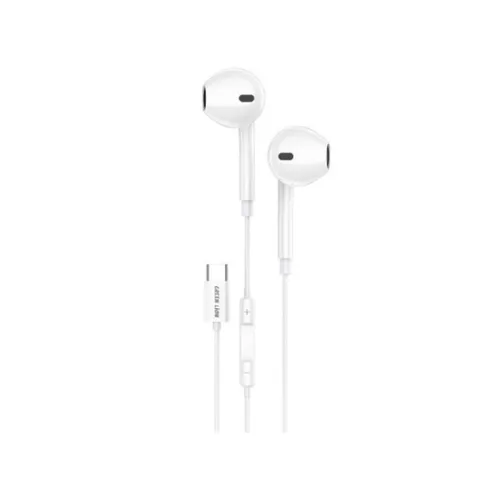 Green Lion Stereo Earphones with Type-C Connector