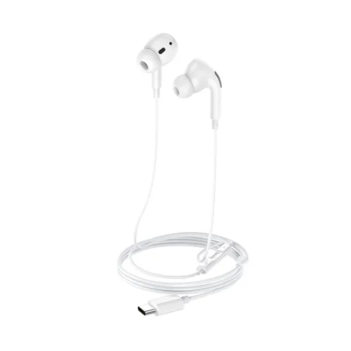 Green Lion Stereo Pro Earphones With Type-C Connector - White