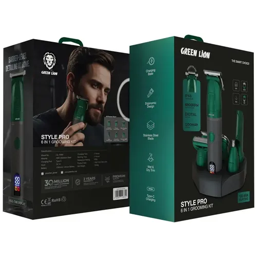 Green Lion Style Pro 6 in 1 Grooming Kit