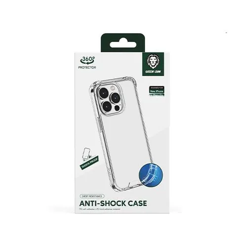 Green Lion Transparent Anti-Shock Case for Apple iPhone 14 Pro