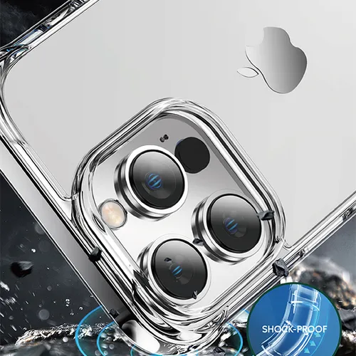 Green Lion Transparent Anti-Shock Case for Apple iPhone 15 Pro