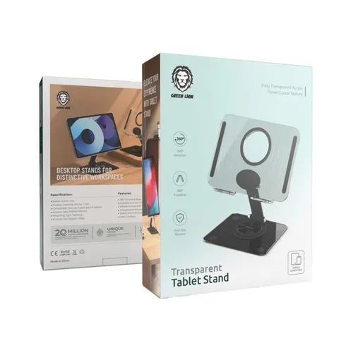 Green Lion Transparent Tablet Stand