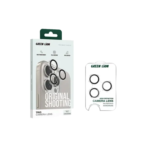 GREEN LION TRIO CAMERA LENS FOR iPHONE 16/16PLUS (GNTRIOCL16PSCL)-clear