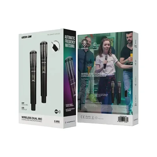 Green Lion Wireless Dual Mic Cordless Microphone