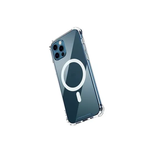 Green Magnetic Transparent Case for iPhone 12 Pro Max