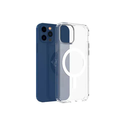 Green Magnetic Transparent Case for iPhone 12 Pro Max