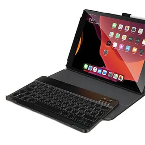 Green Premium Vegan Leather Case + Wireless Keyboard for iPad 10.2-inch