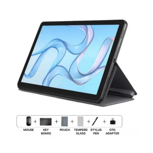 Greentel A10 Pro 4G Tab 4+4GB RAM 128GB With Free Keyboard, Mouse, Stylus Pen, Pouch, Tempered Glass And OTG Adapter