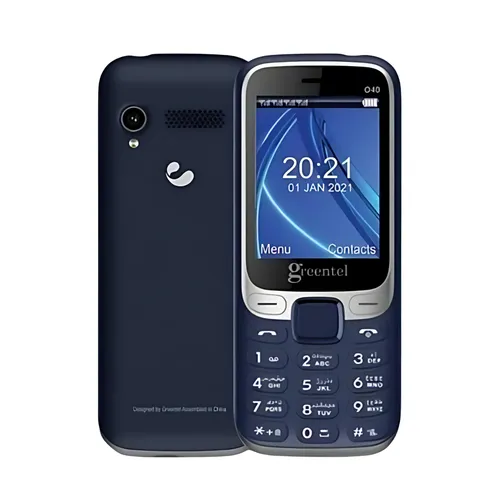 Greentel O40 Feature Phone Blue + Silver