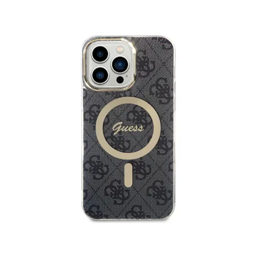 Guess IML 4G MagSafe Cover iPhone 15 Pro/15 Pro Max - Black