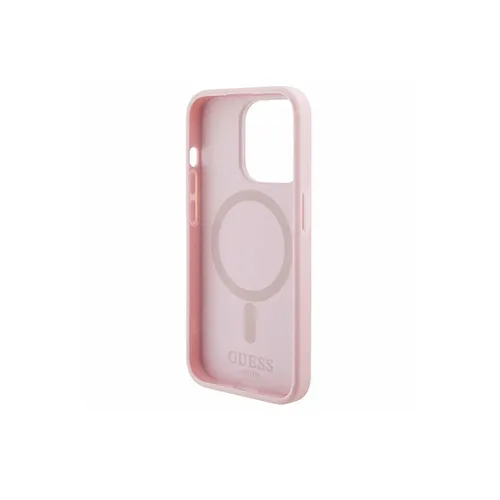Guess PU G Cube MagSafe Leather Hard Case for iPhone 15 Pro