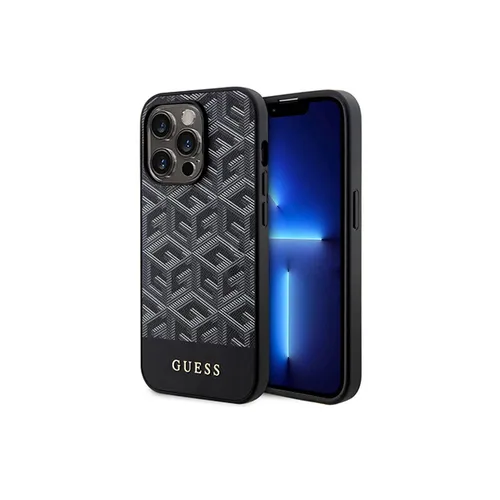 Guess PU G Cube MagSafe Leather Hard Case for iPhone 15 Pro