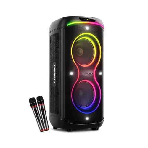 Harmoniq Vibe Tower 120 Portable Bluetooth Karaoke Speaker