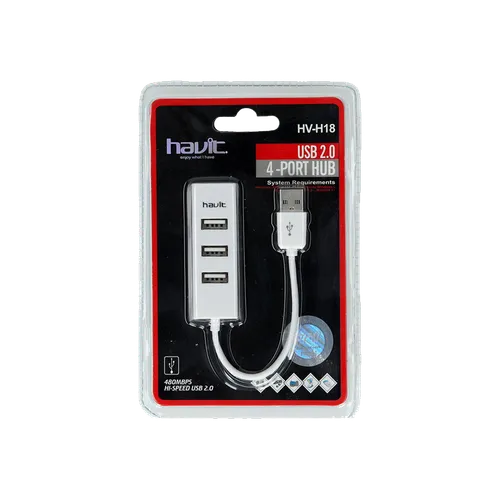 HAVIT HV-H18 4 PORT 2.0 USB HUB(1y)