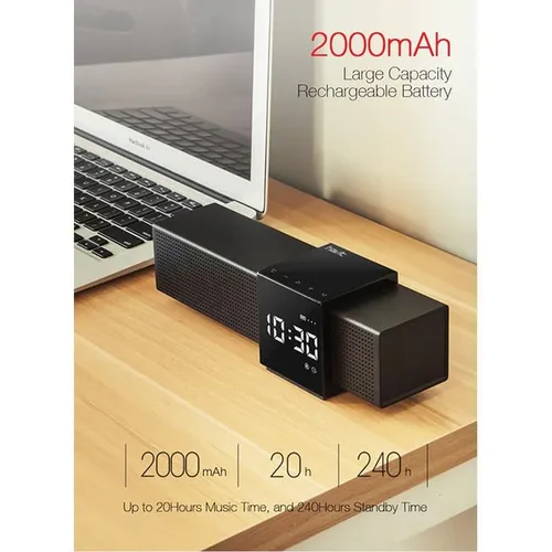 Havit M28 Alarm Clock Bluetooth Speaker with FM Radio