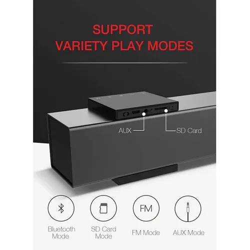 Havit M28 Alarm Clock Bluetooth Speaker with FM Radio