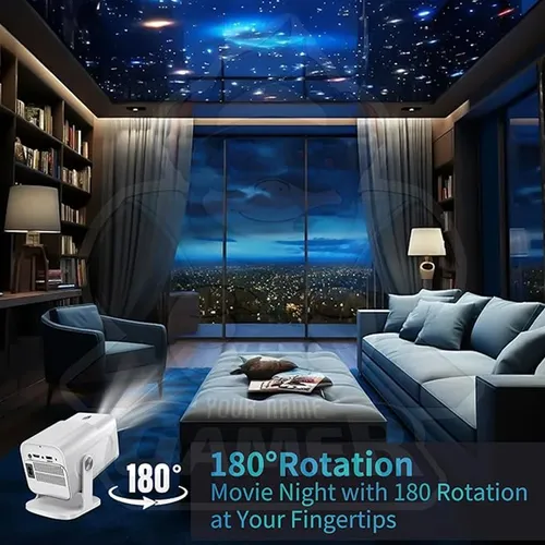 HCS350 Pro Android Projector and game Retro 4K Smart Game Projector