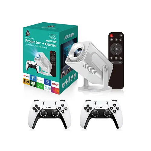 HCS350 Pro Android Projector and game Retro 4K Smart Game Projector